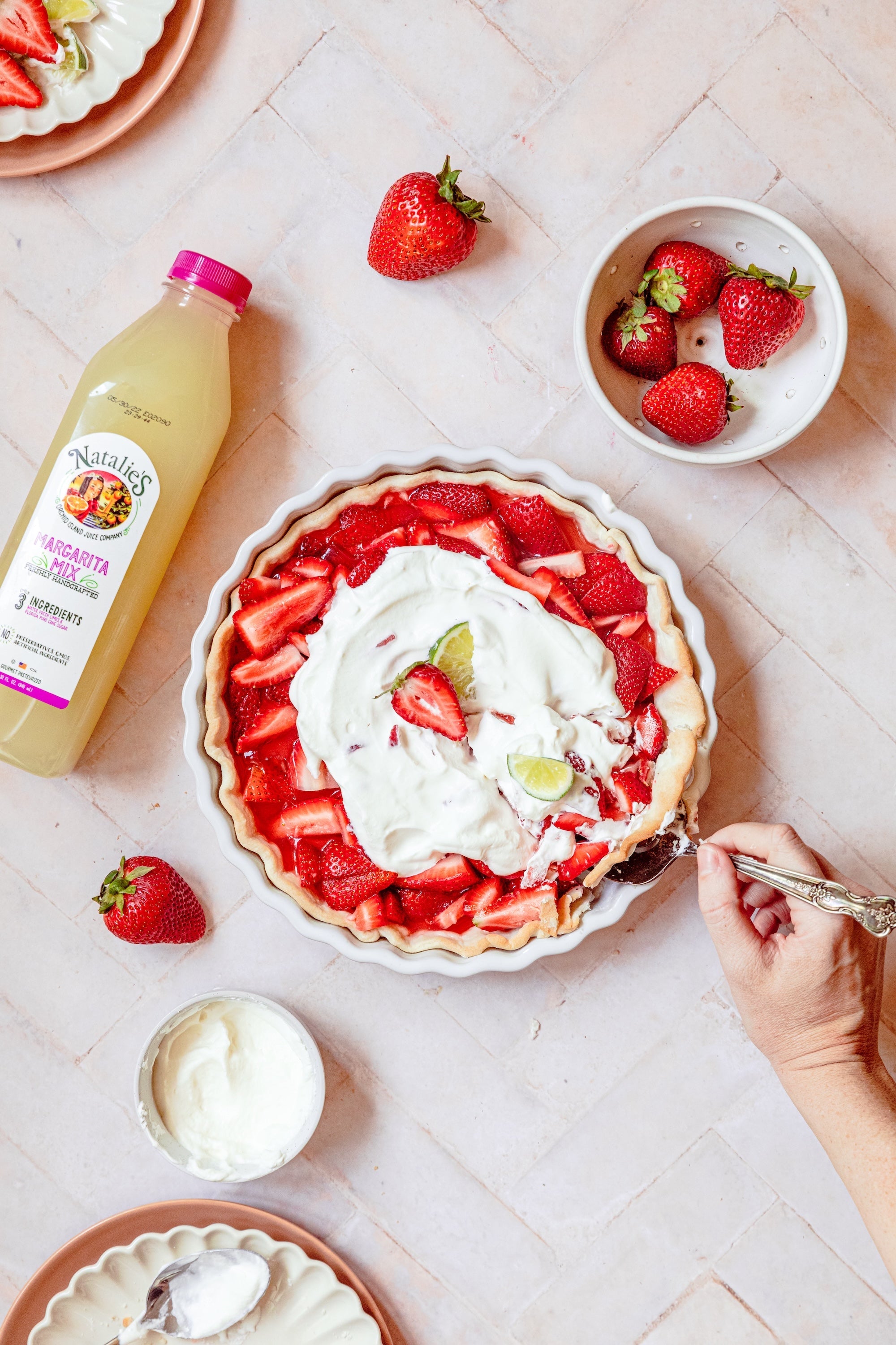 Strawberry Margarita Pie - Natalie's Orchid Island Juice Company
