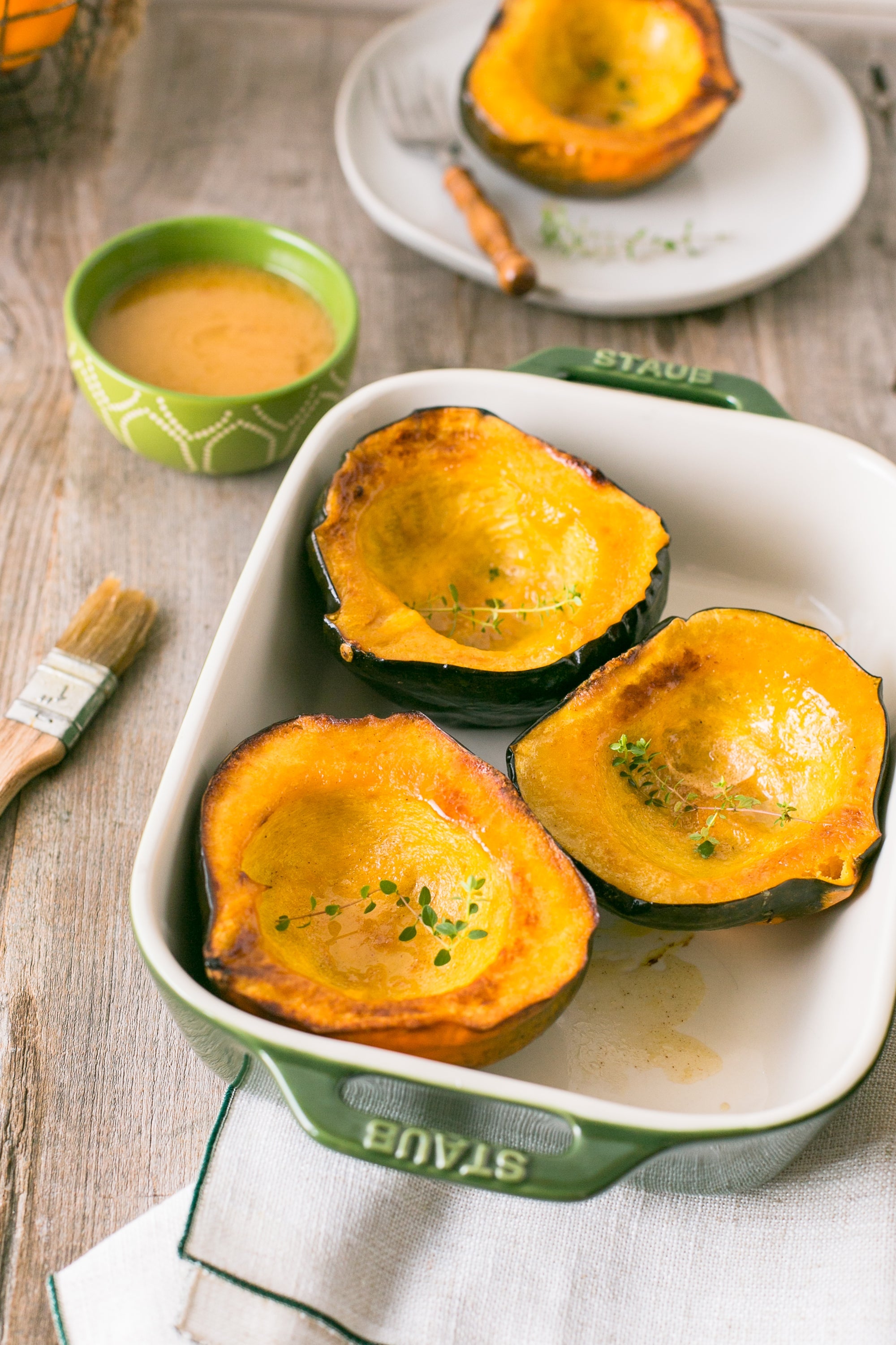 Baked Acorn Squash with Orange Spiced Glaze