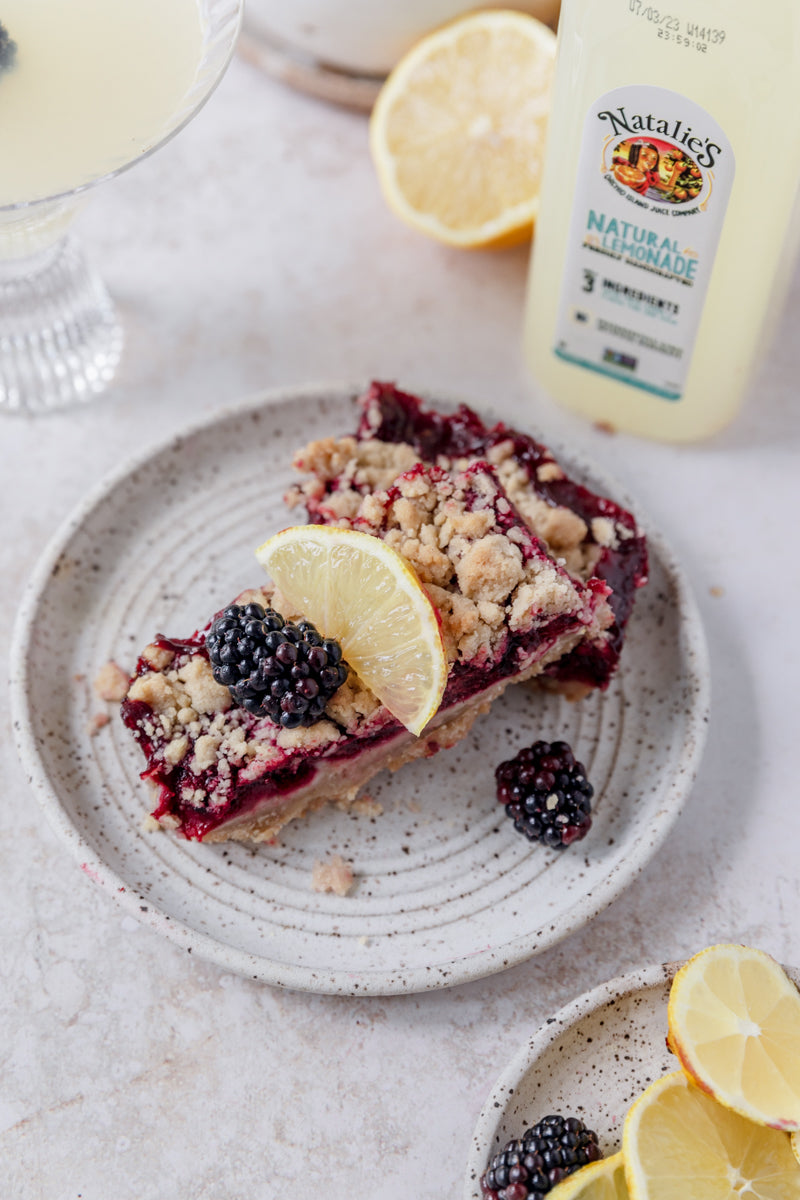 Blackberry Lemonade Crumble Bars