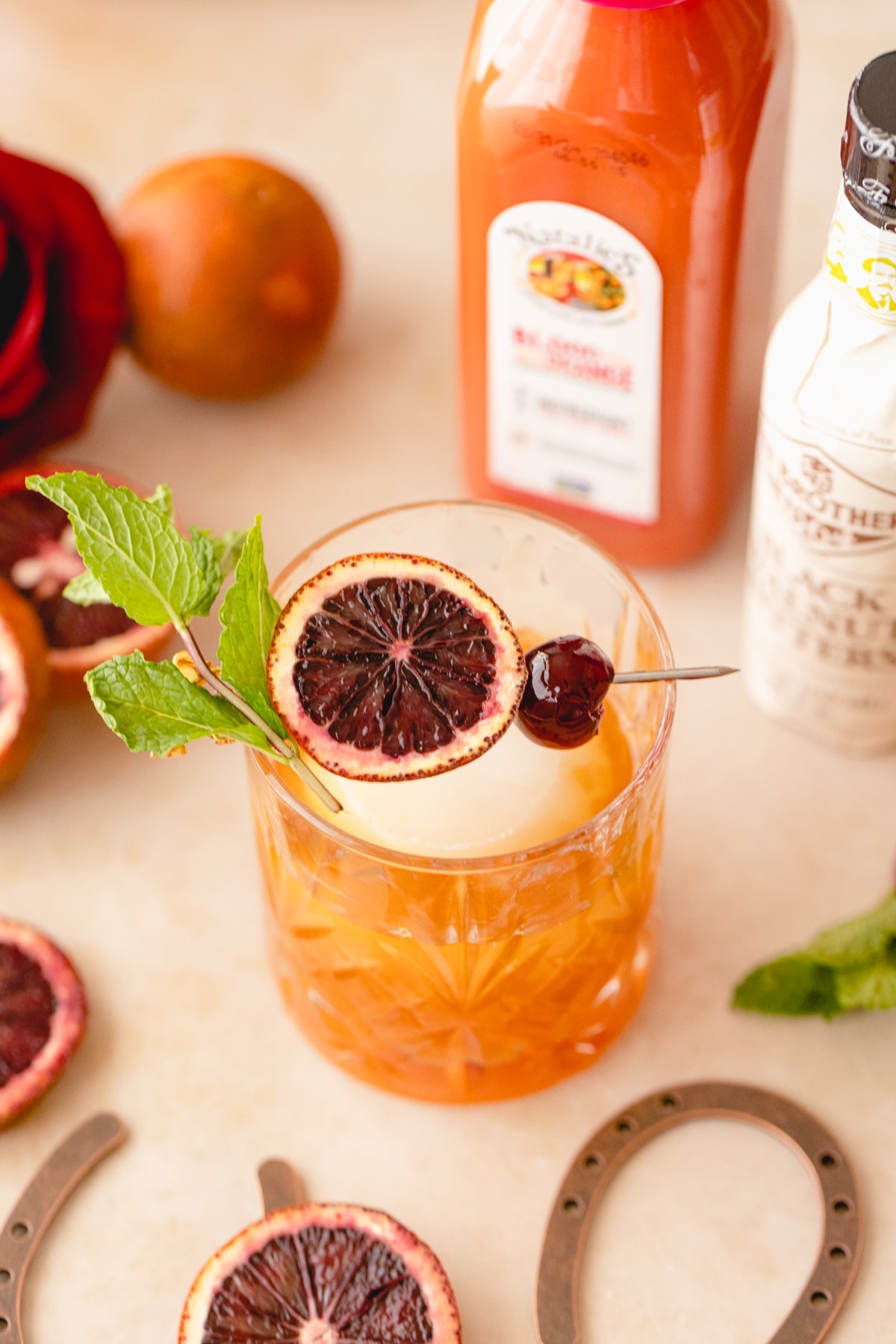 Blood Orange Walnut Old Fashion