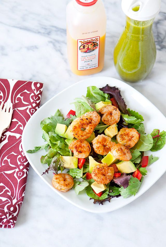 Spring Salad with Mango Orange Cilantro Vinaigrette