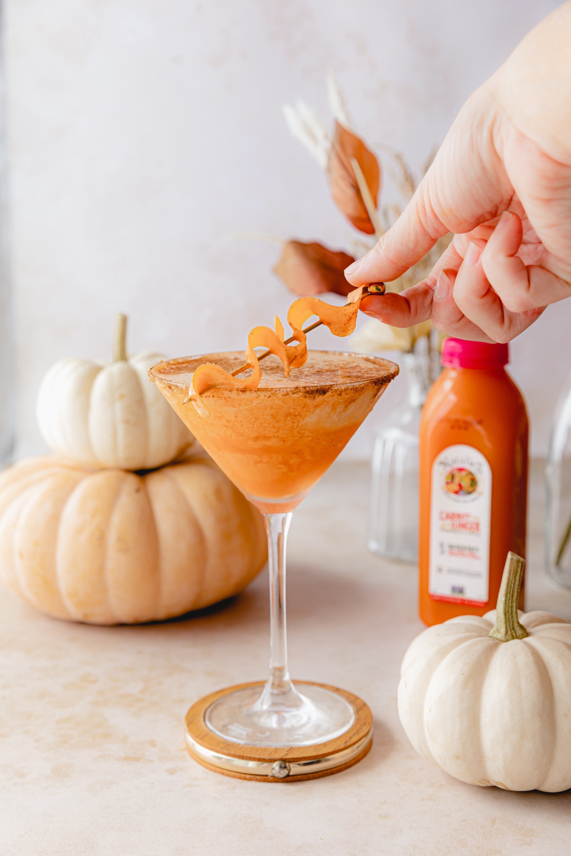 Pumpkin Pie Carrot Ginger Martini