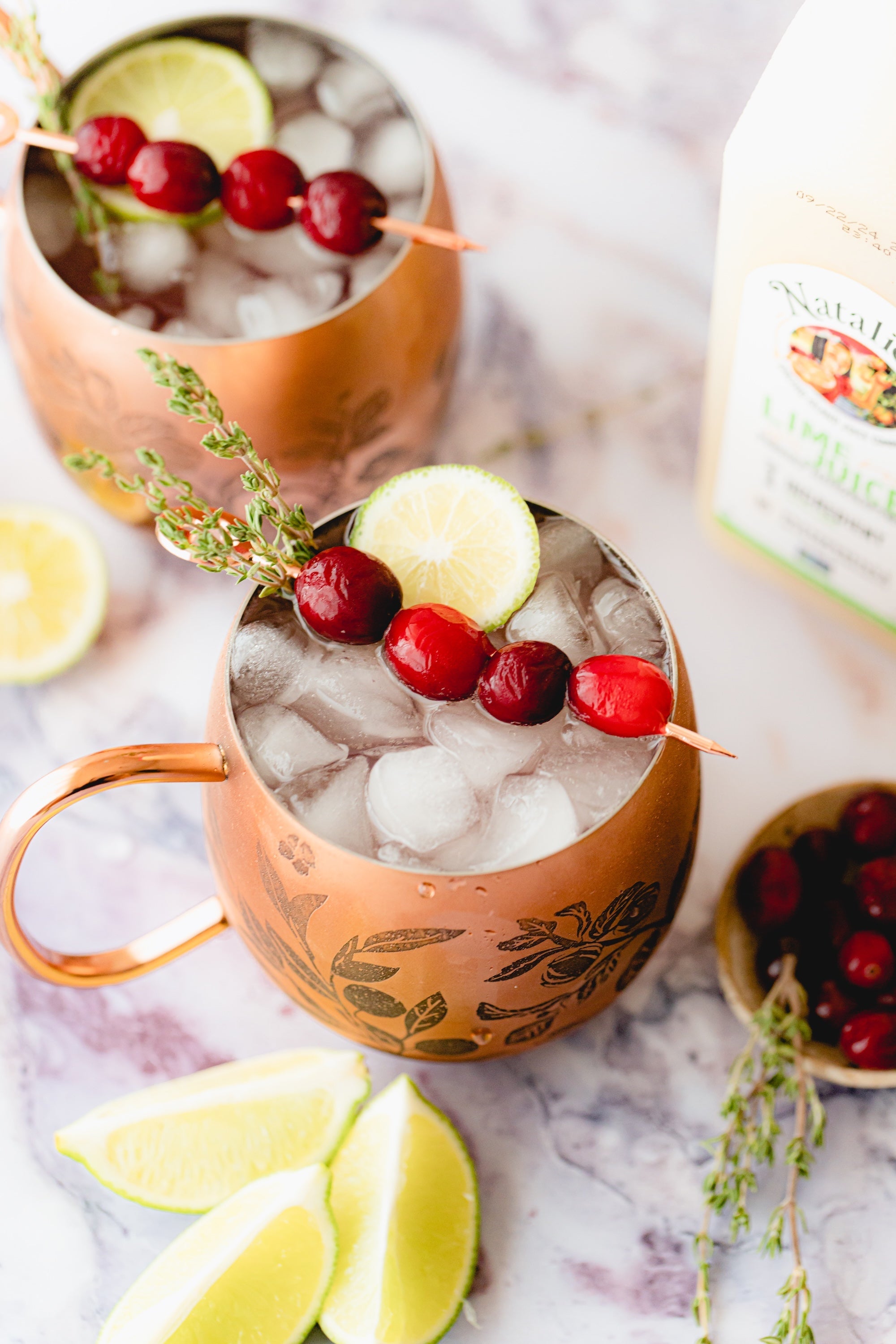 Cranberry Thyme Moscow Mule