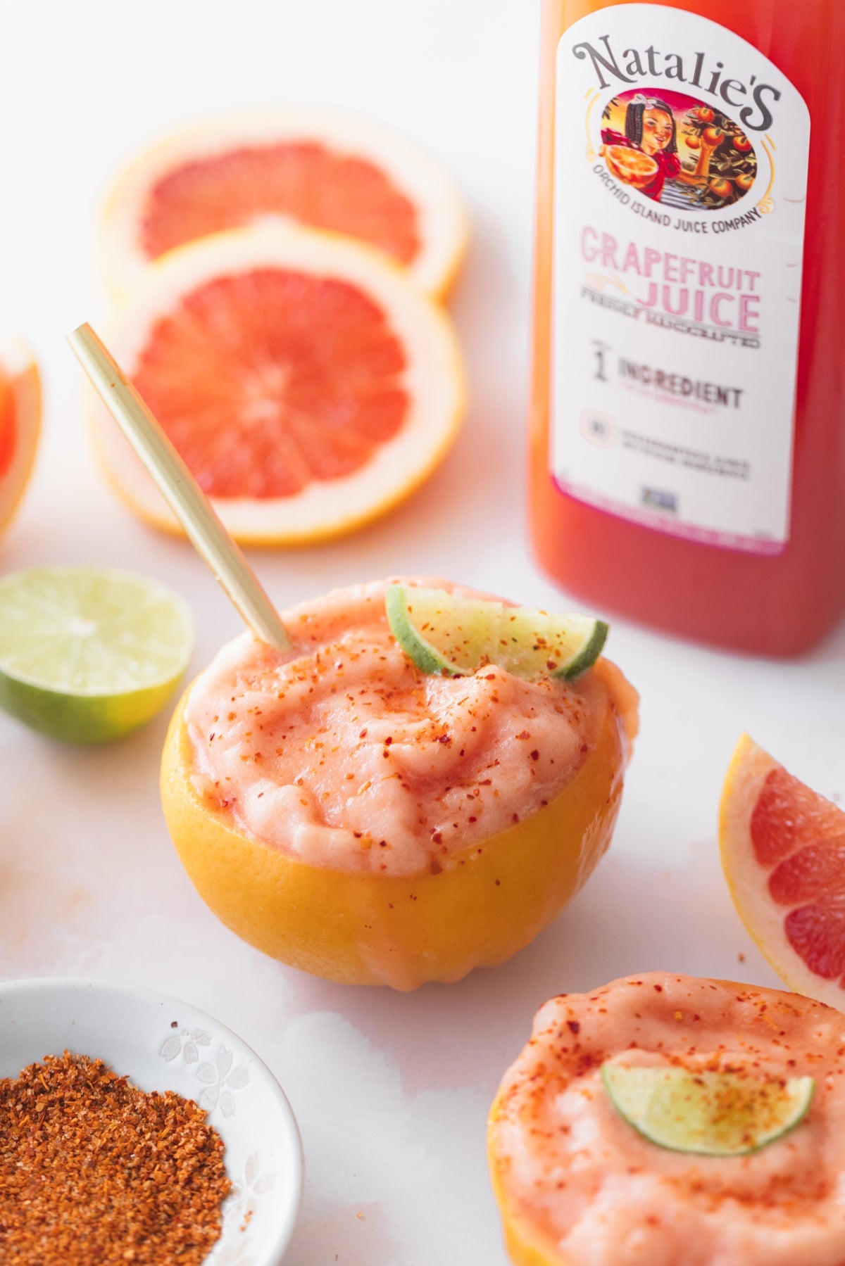 Frozen Grapefruit Margaritas