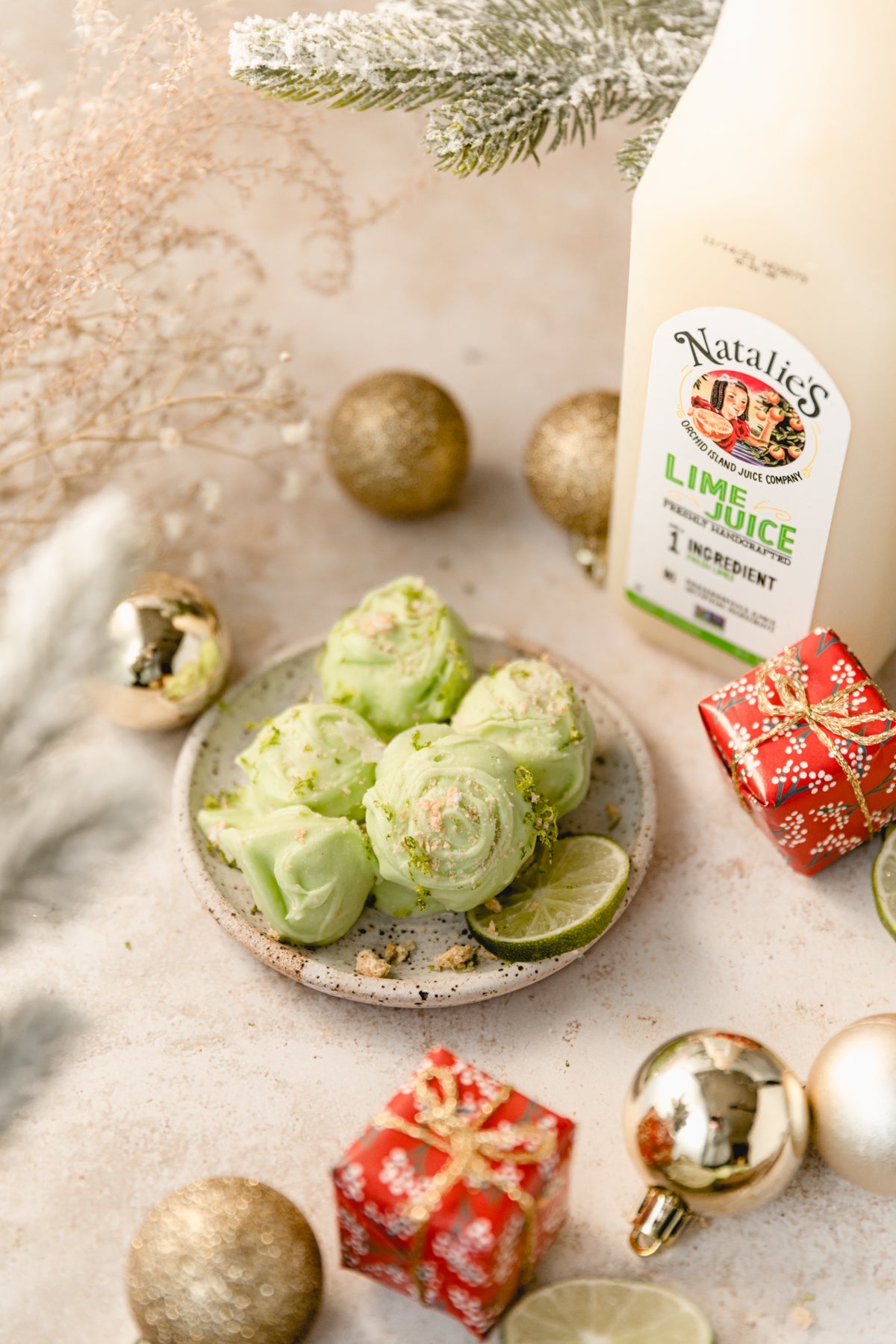 Ginger Lime Christmas Truffles