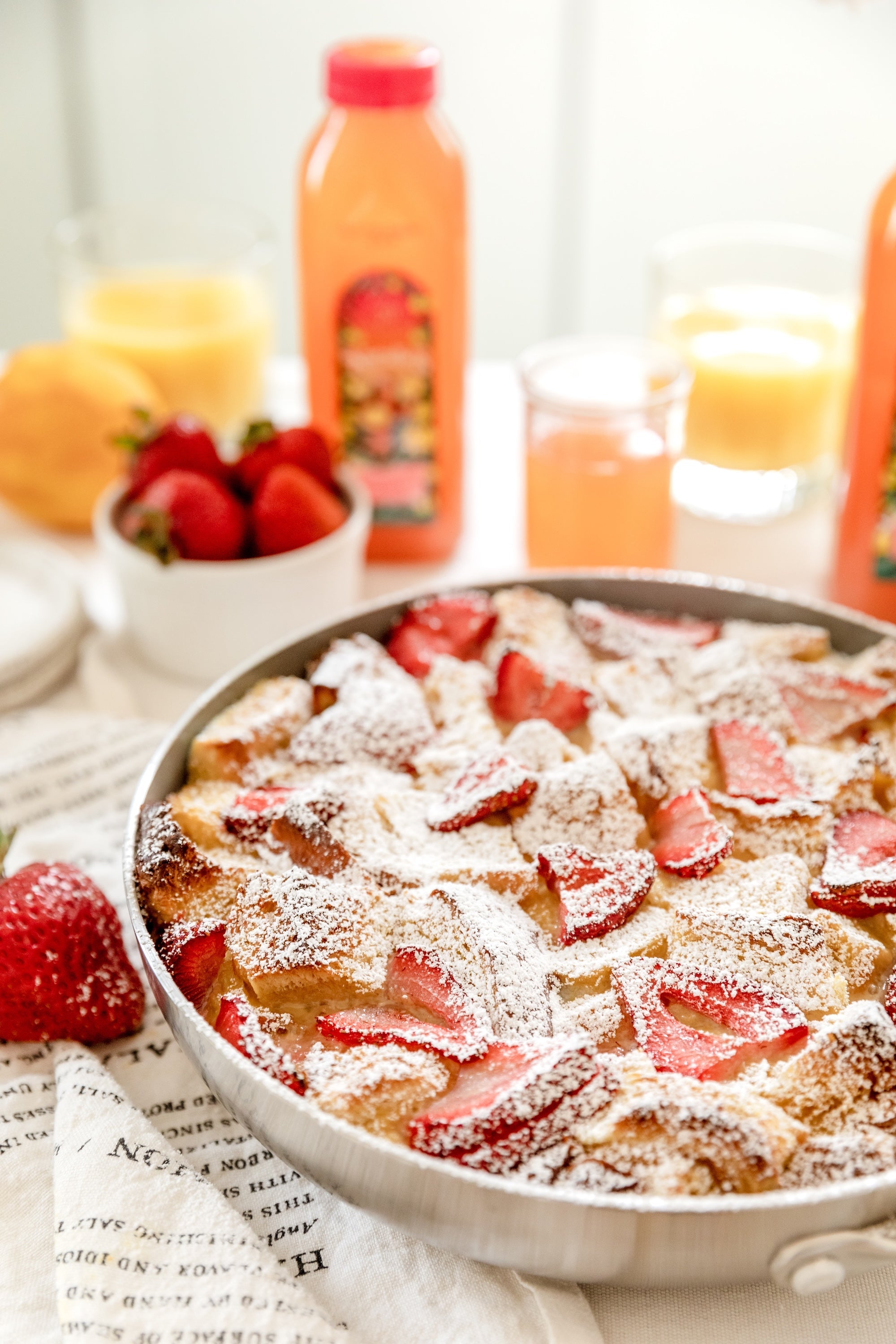Strawberry Lemonade French Toast Skillet