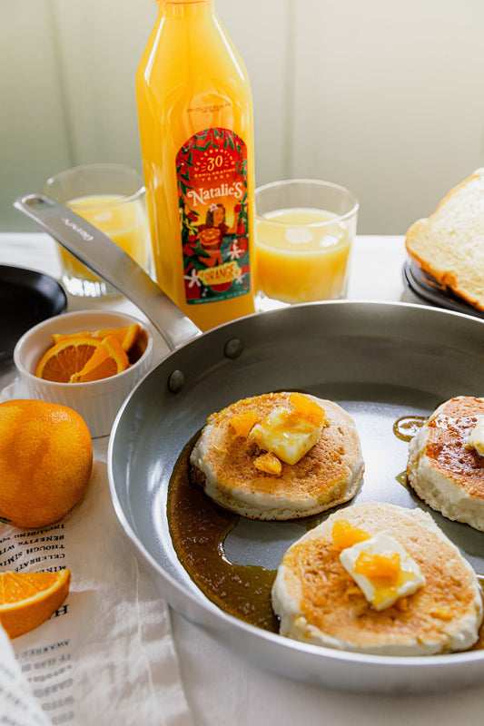 Zesty Orange Pancakes With Maple Syrup