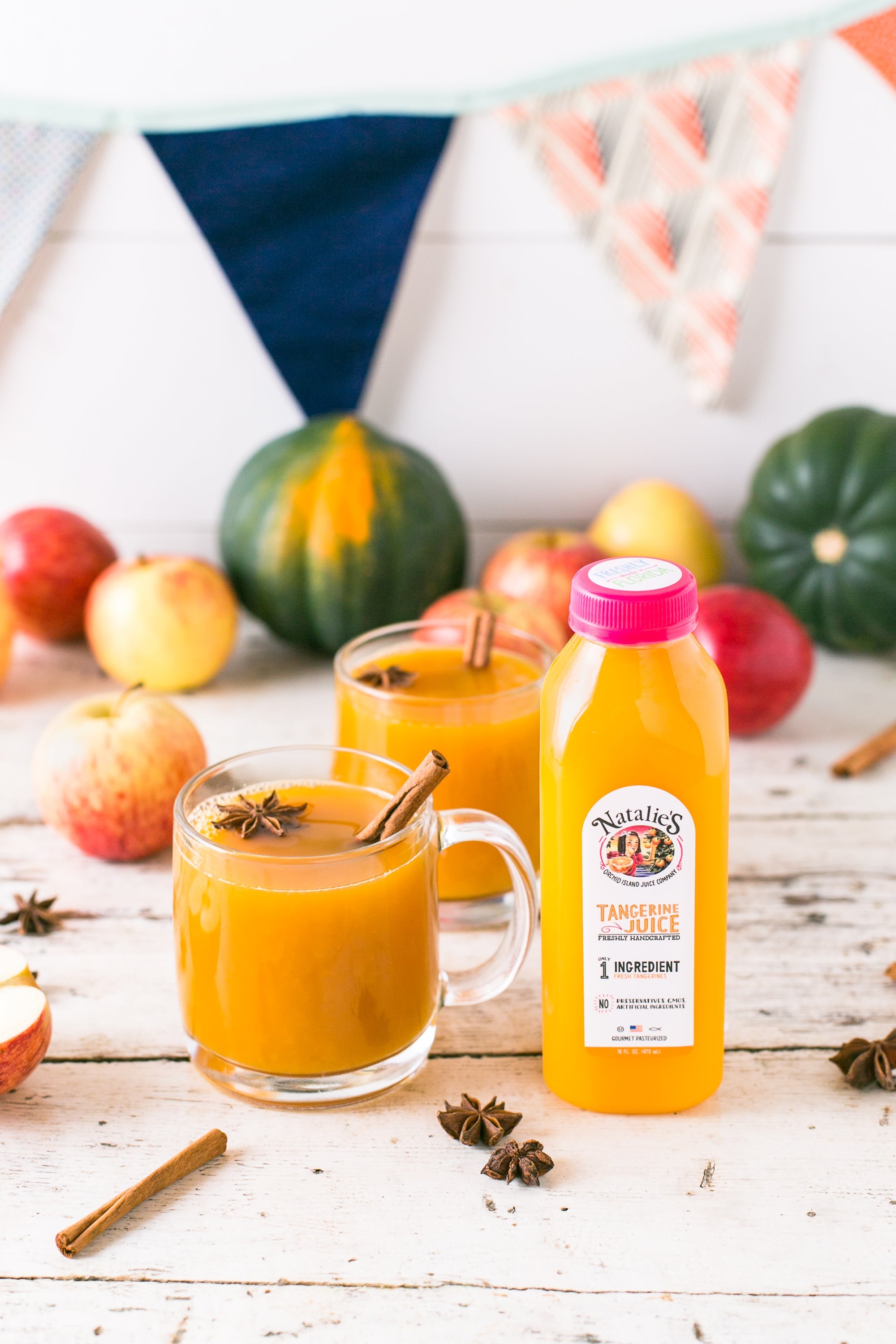 Hot Spiced Tangerine Cider