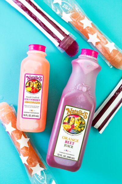 Orange Beet Ice Pops