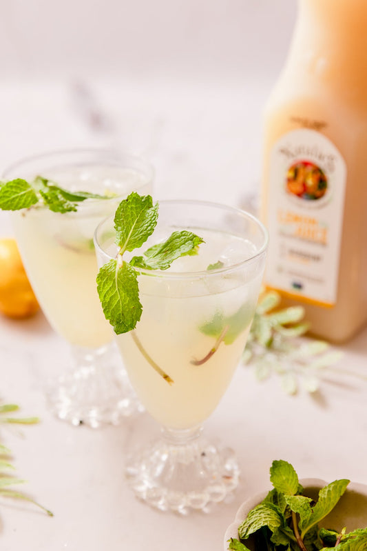 Iced Lemon Peppermint Tonic