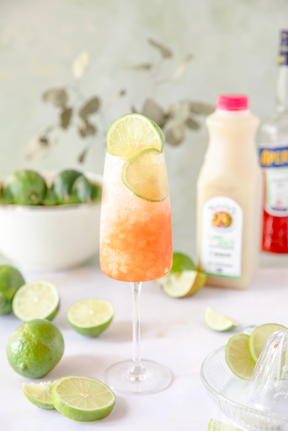 Lime & Gin Aperol Cocktail