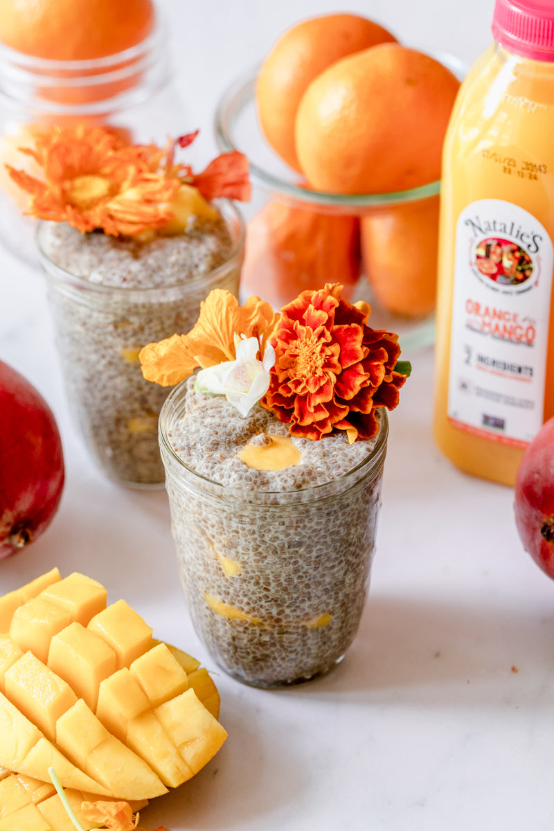Orange Mango Chia Pudding
