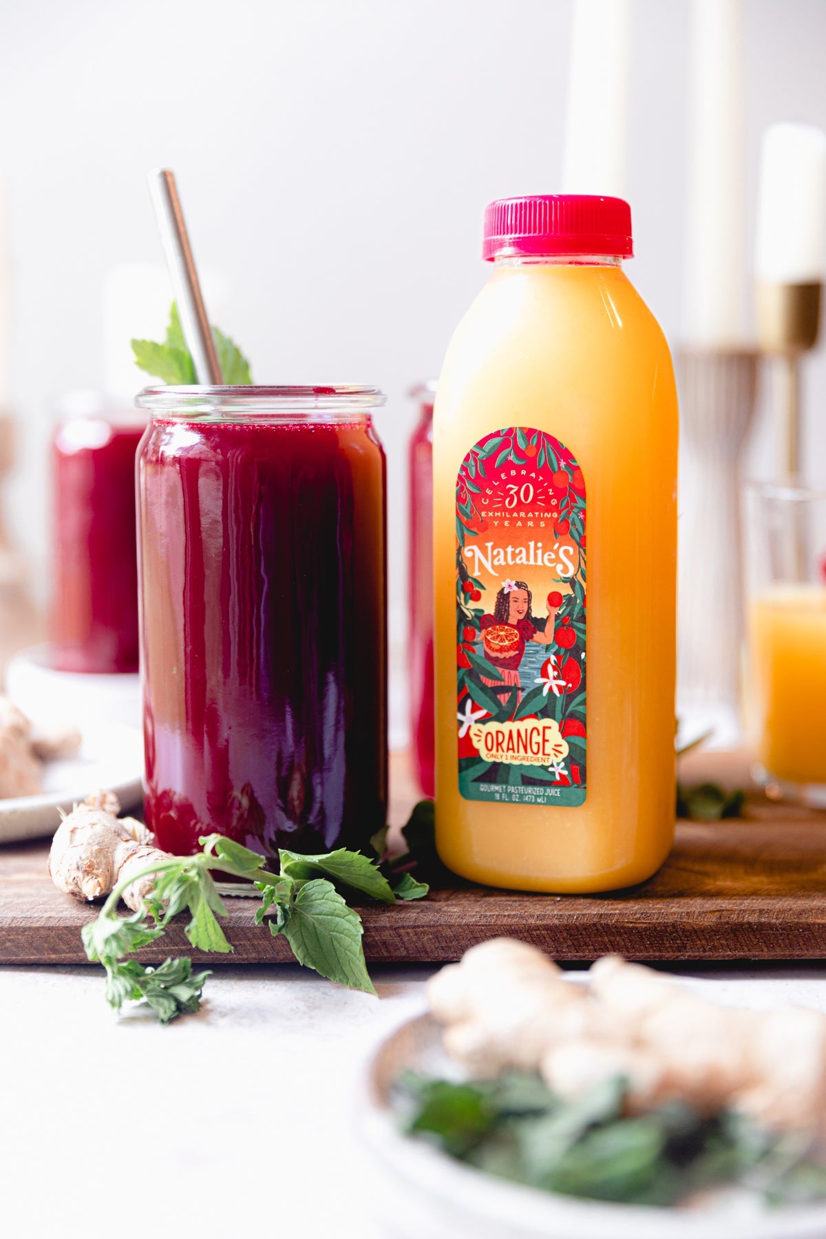 Orange Beet Ginger Morning Elixir