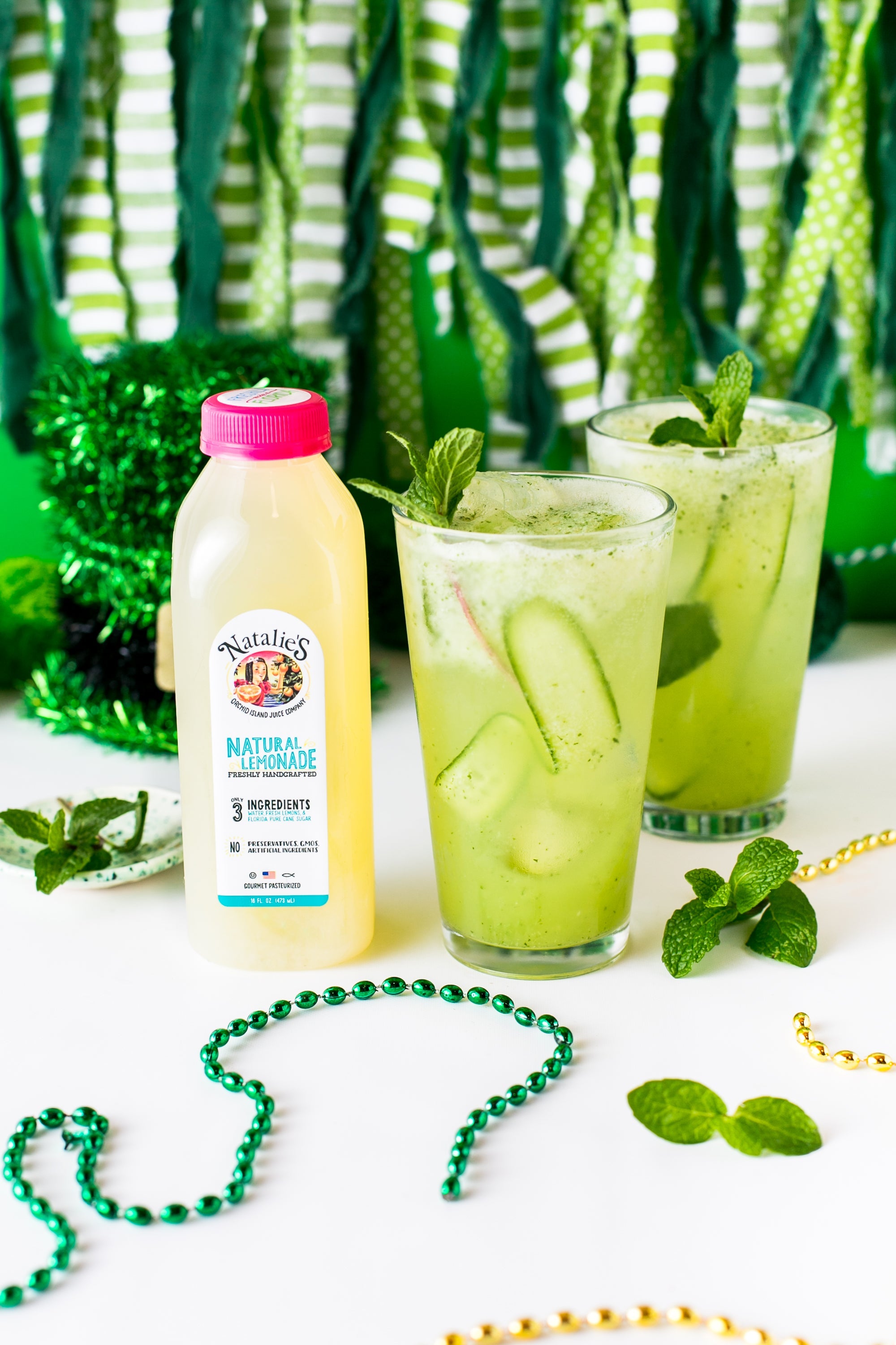Cucumber Lemonade Mint Cooler