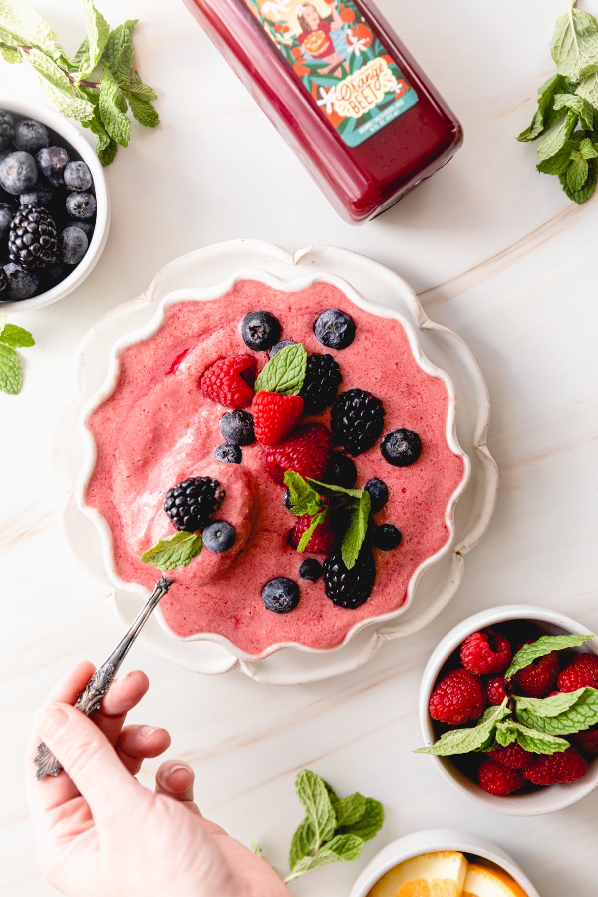 Orange Beet Smoothie Bowl