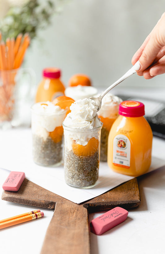 Orange Banana Chia Seed Pudding