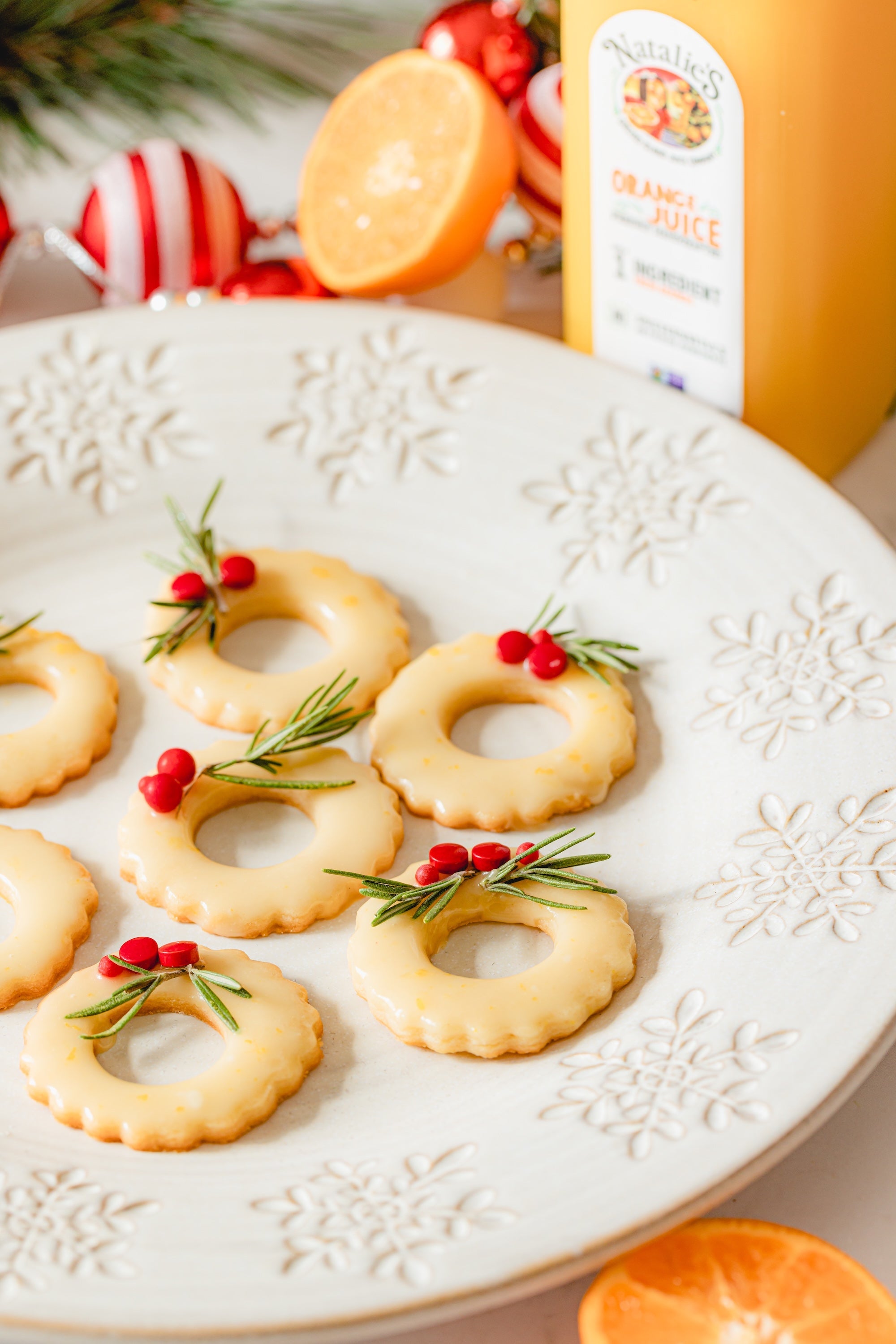 Orange Glazed Wreaths