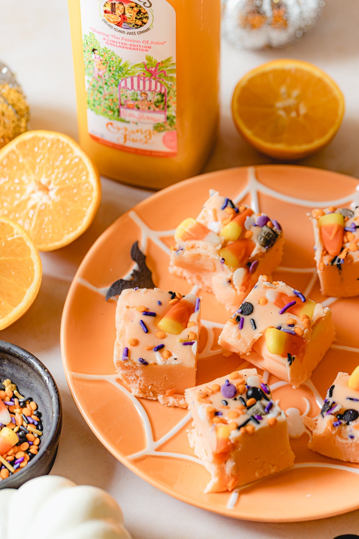 Orange Halloween Fudge