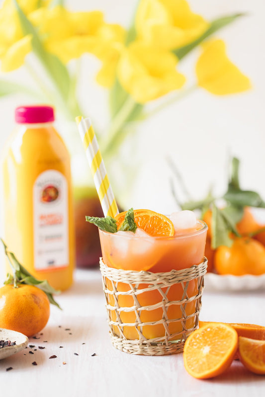 Orange Mango Hibiscus Iced Tea