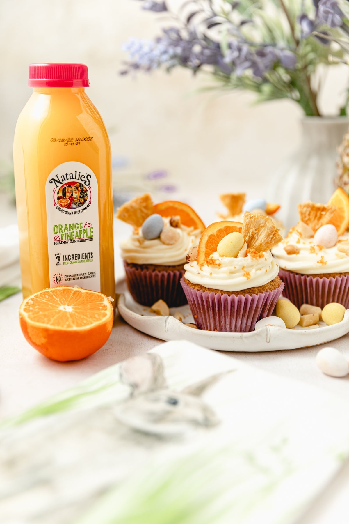 Orange Pineapple Carrot Cake Muffins