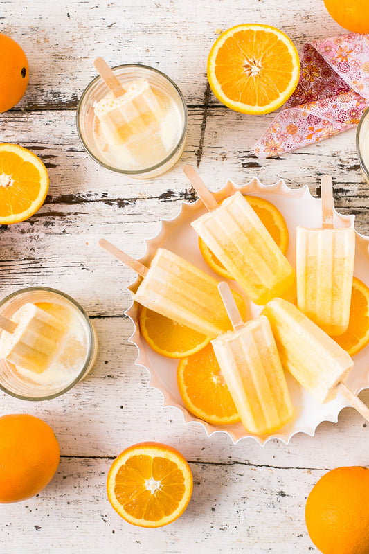 Orange Creamsicle Poptails
