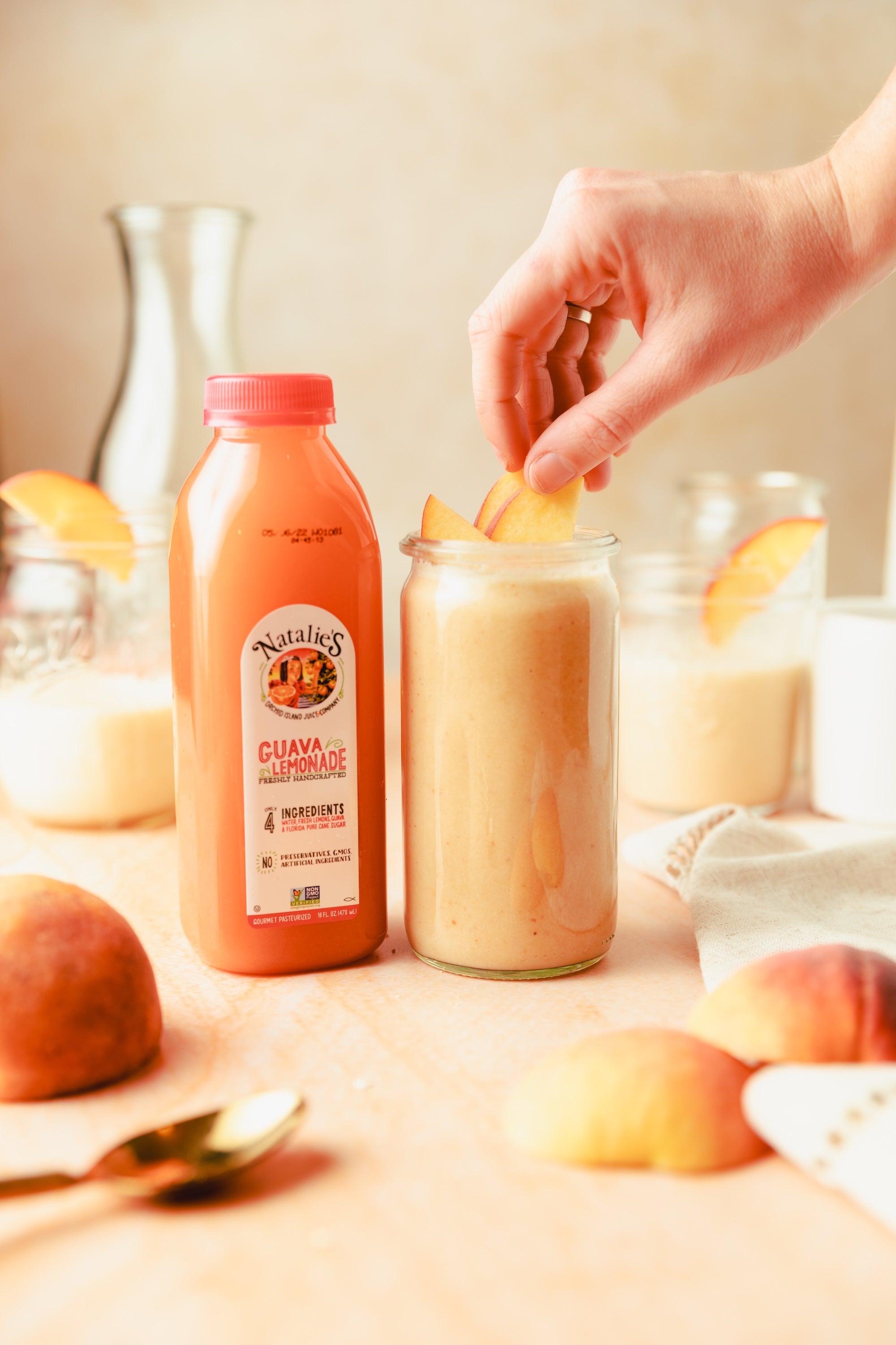 Peach and Guava Lemonade Smoothie
