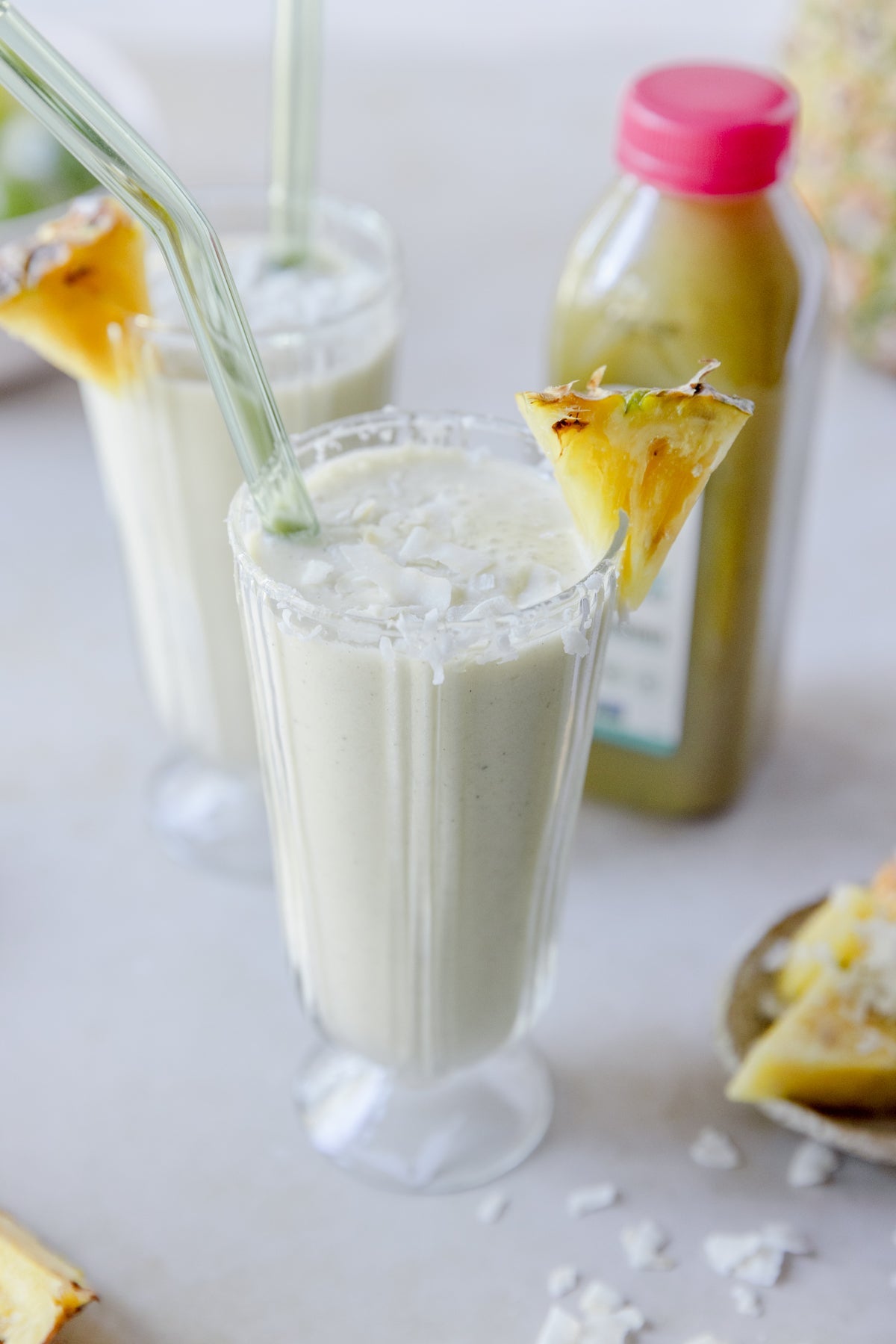 Pineapple Kale Zinc Pina Colada Smoothie