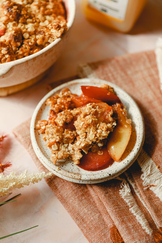 Plum Lemon Crumble