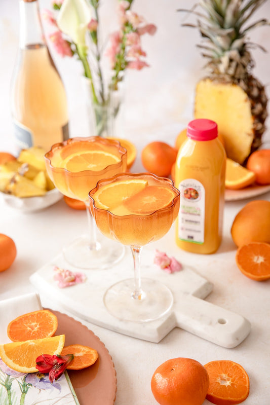 Sparkling Rosé Orange Pineapple Mimosa