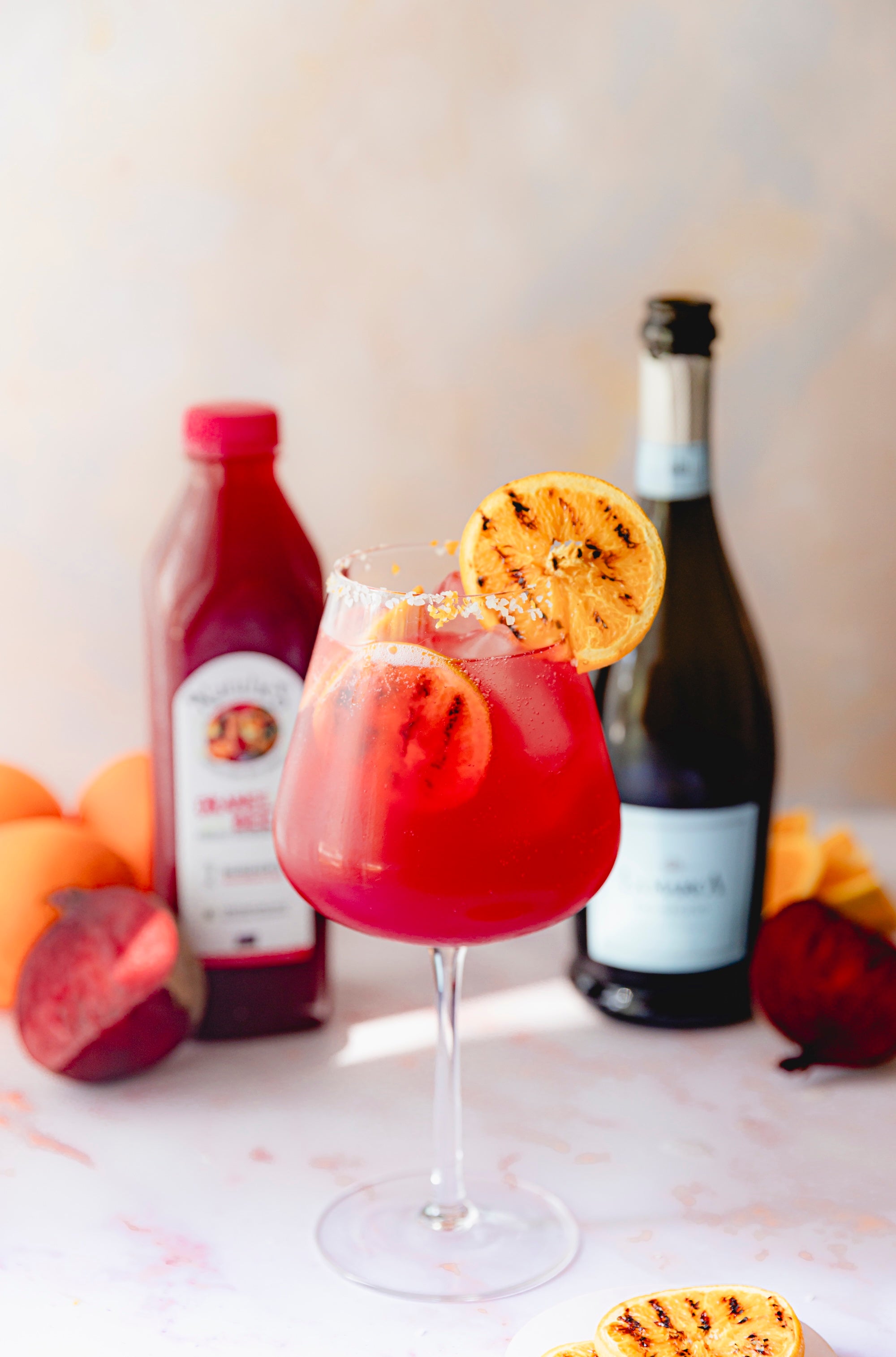 Smokey Mezcal Orange Beet Spritz