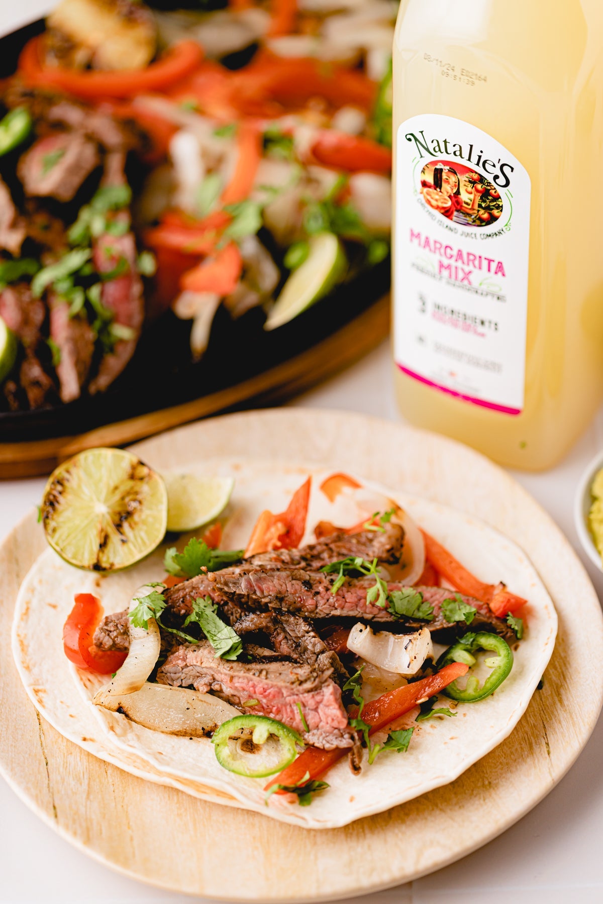 Spicy Margarita Marinated Steak Fajitas