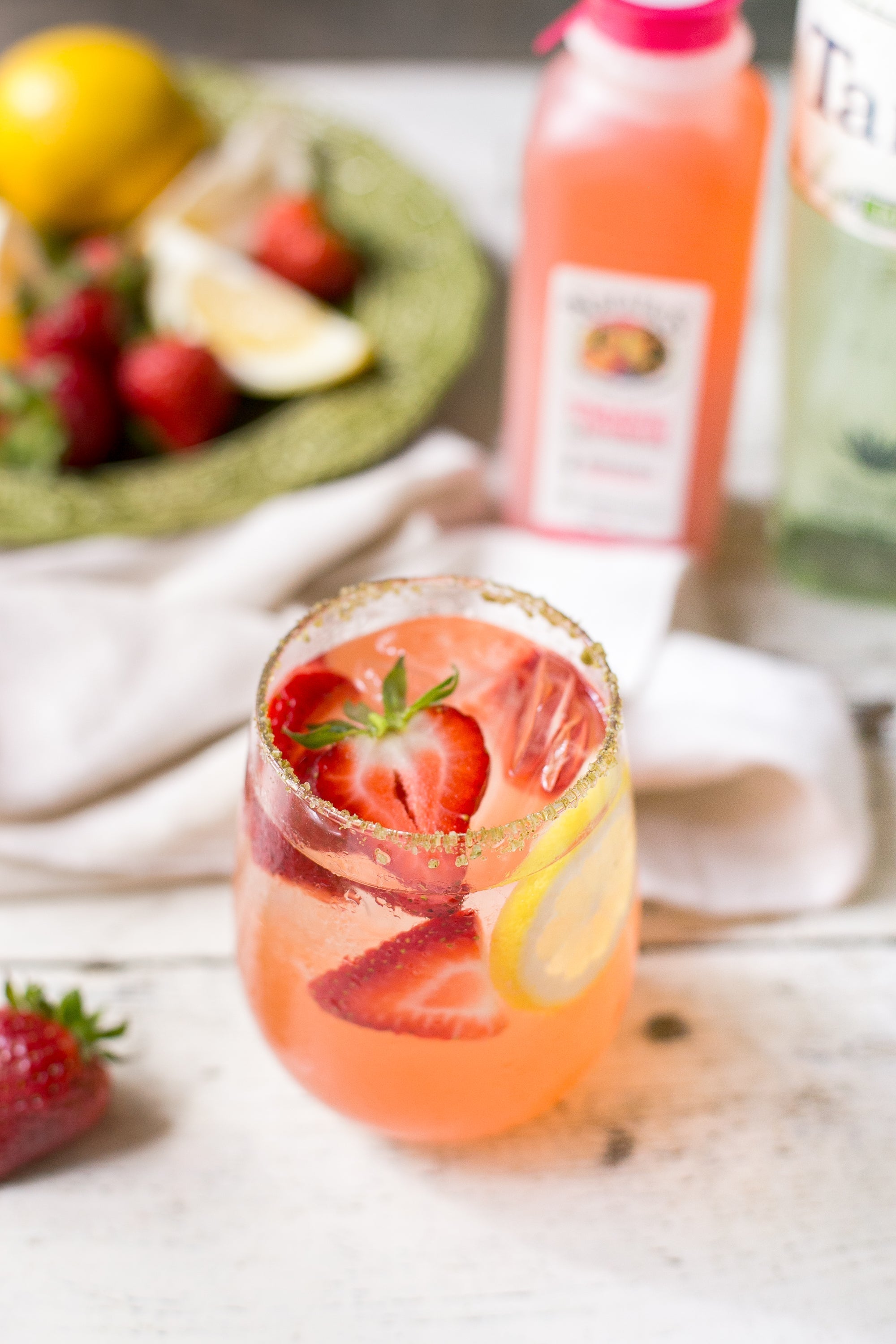 Spicy Strawberry Lemonade Paloma