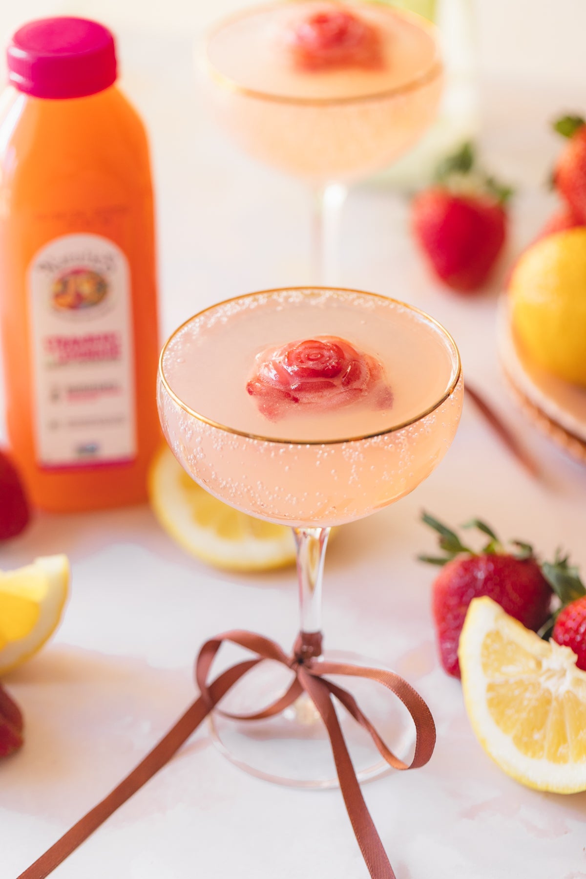 Strawberry Lemonade Mimosa