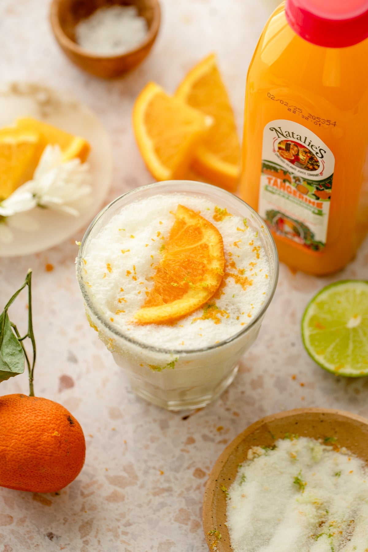 Tangerine, Lime & Coconut Adrenal Mocktail