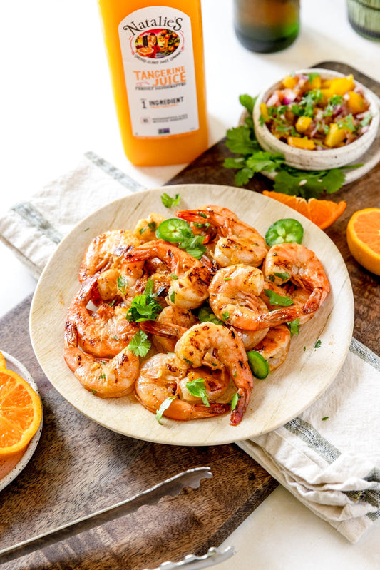Grilled Tangerine Chili Shrimp with Salsa