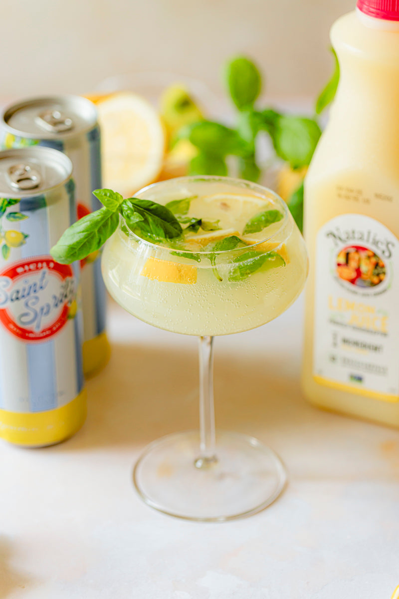 Tart Lemon Basil Spritz