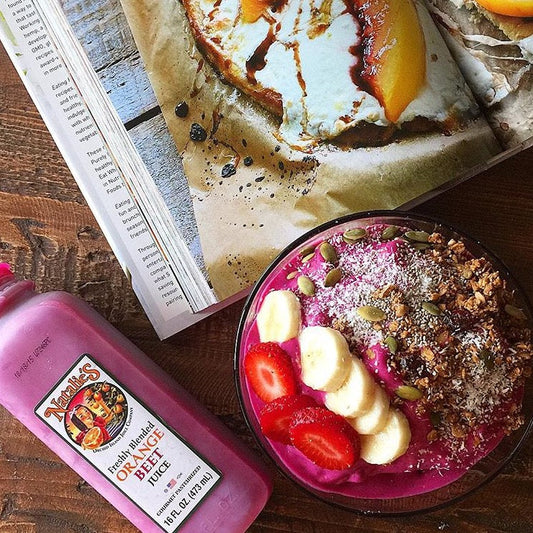 Orange Beet Granola Smoothie