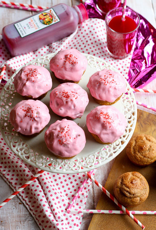 Orange Beet Cupcakes with Creamy Beet Frosting