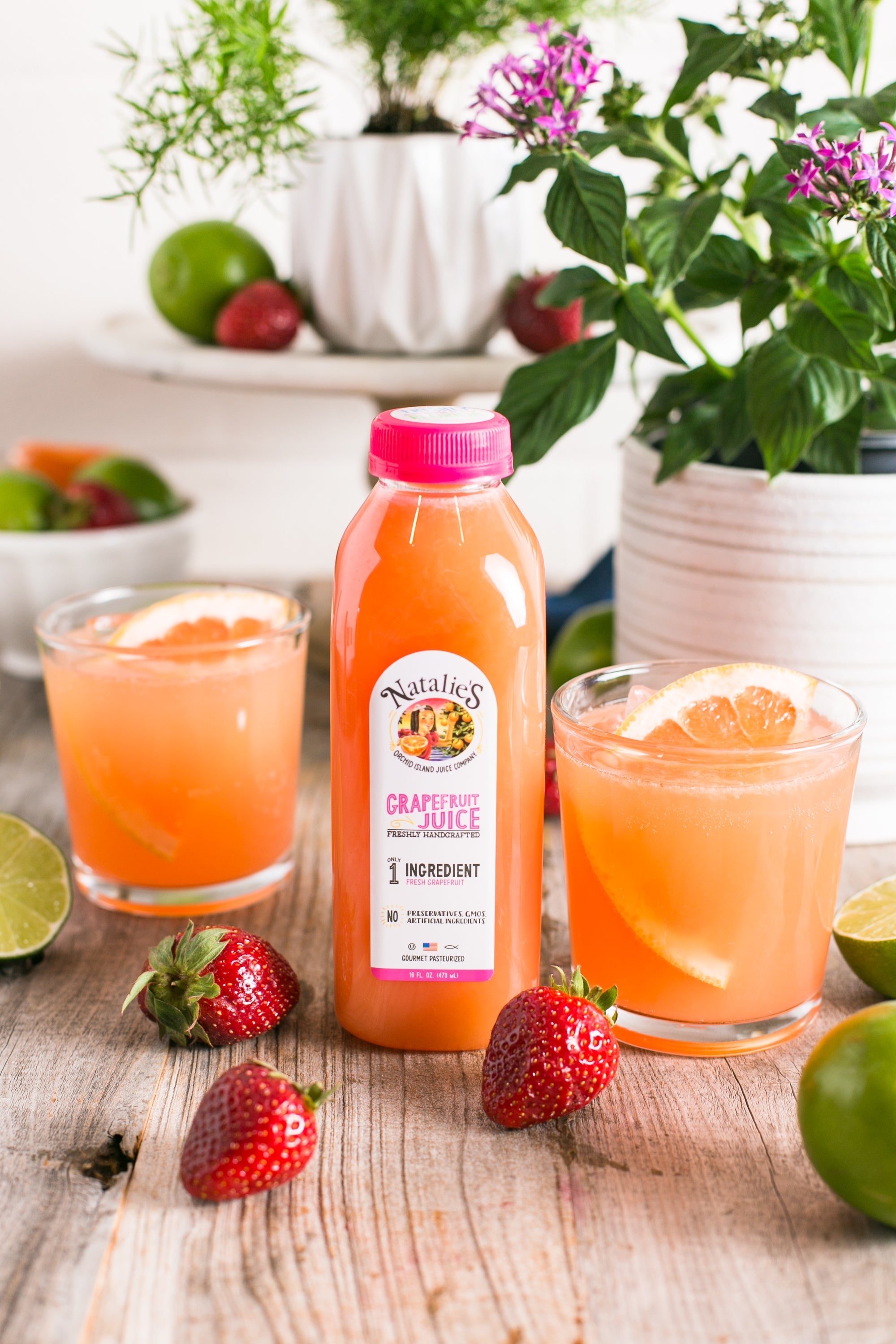 Roasted Strawberry Balsamic Paloma