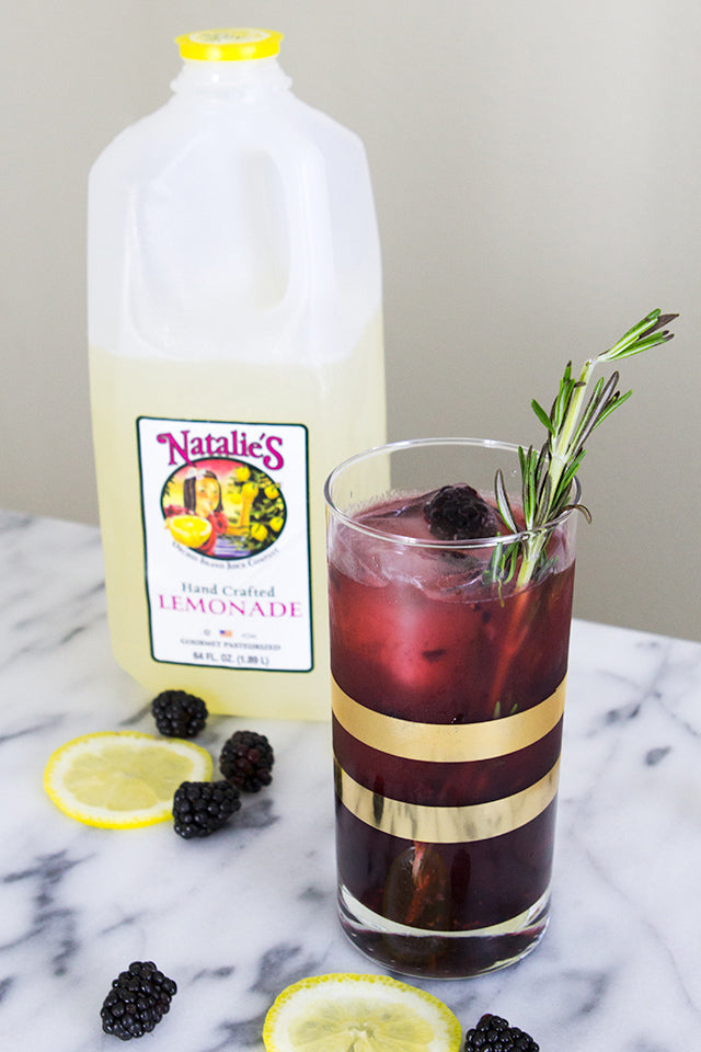 Blackberry Lemonade Gin Fizz