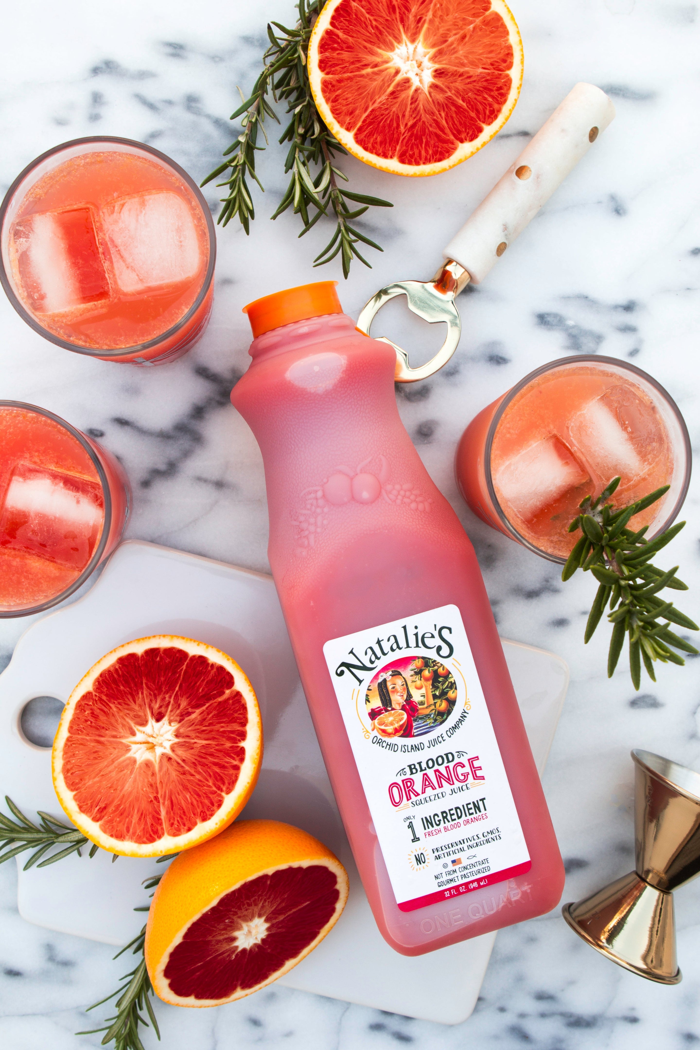 Rosemary Blood Orange Gin And Tonic