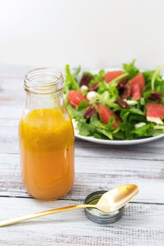 Candied Pecan Salad with Grapefruit Vinaigrette