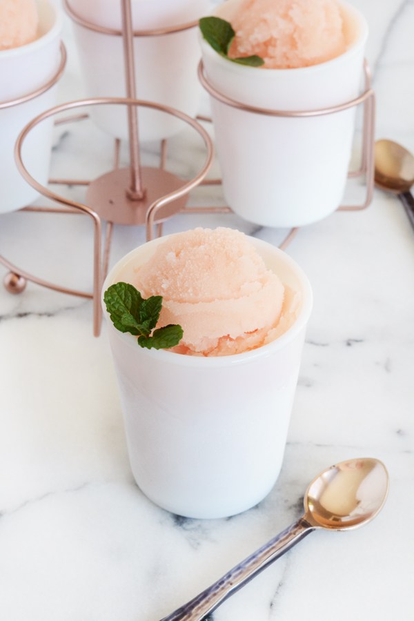 Grapefruit Mint Sorbet Recipe