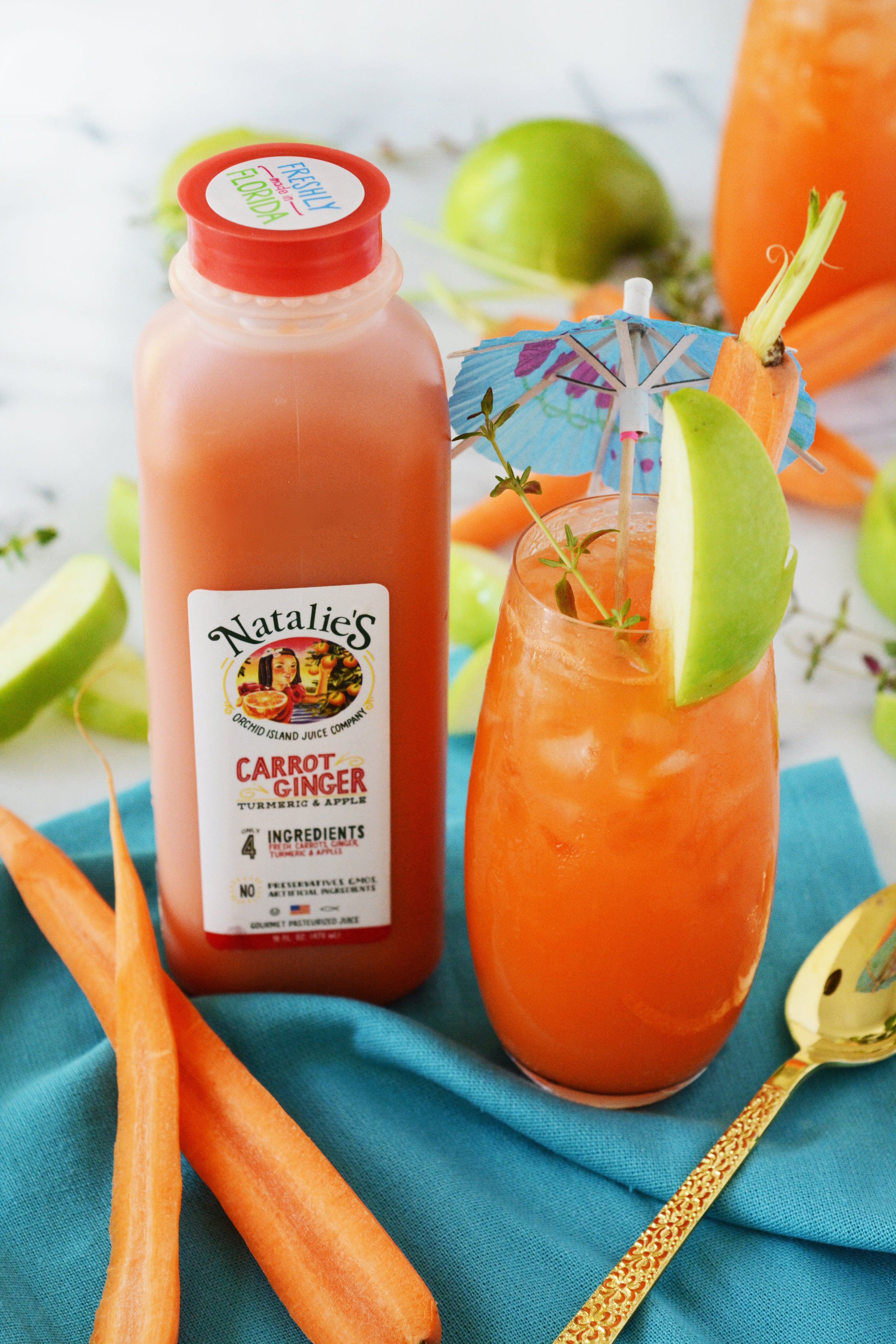 Healthy Carrot Ginger Spritzer