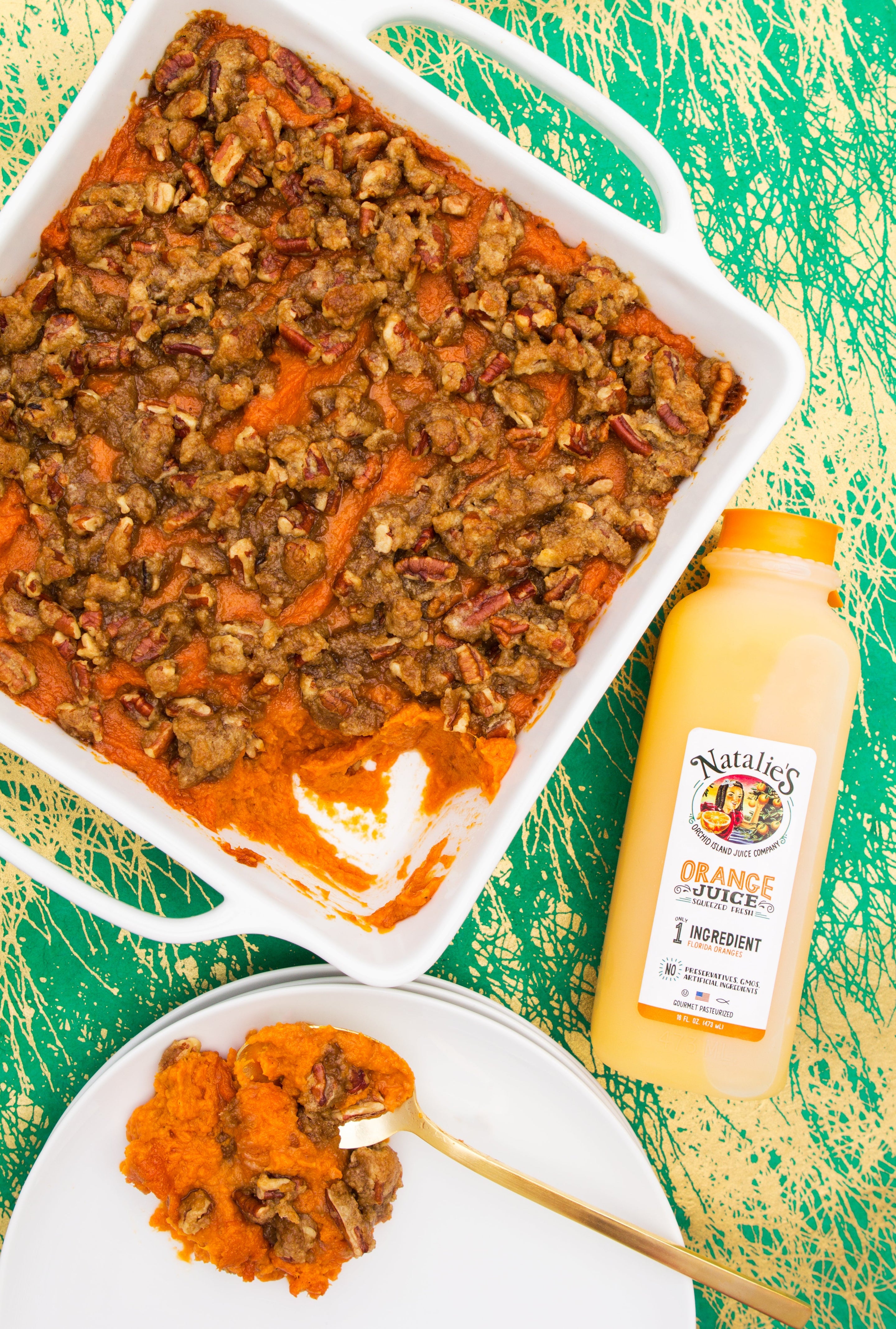 Sweet Potato Casserole with Orange Juice