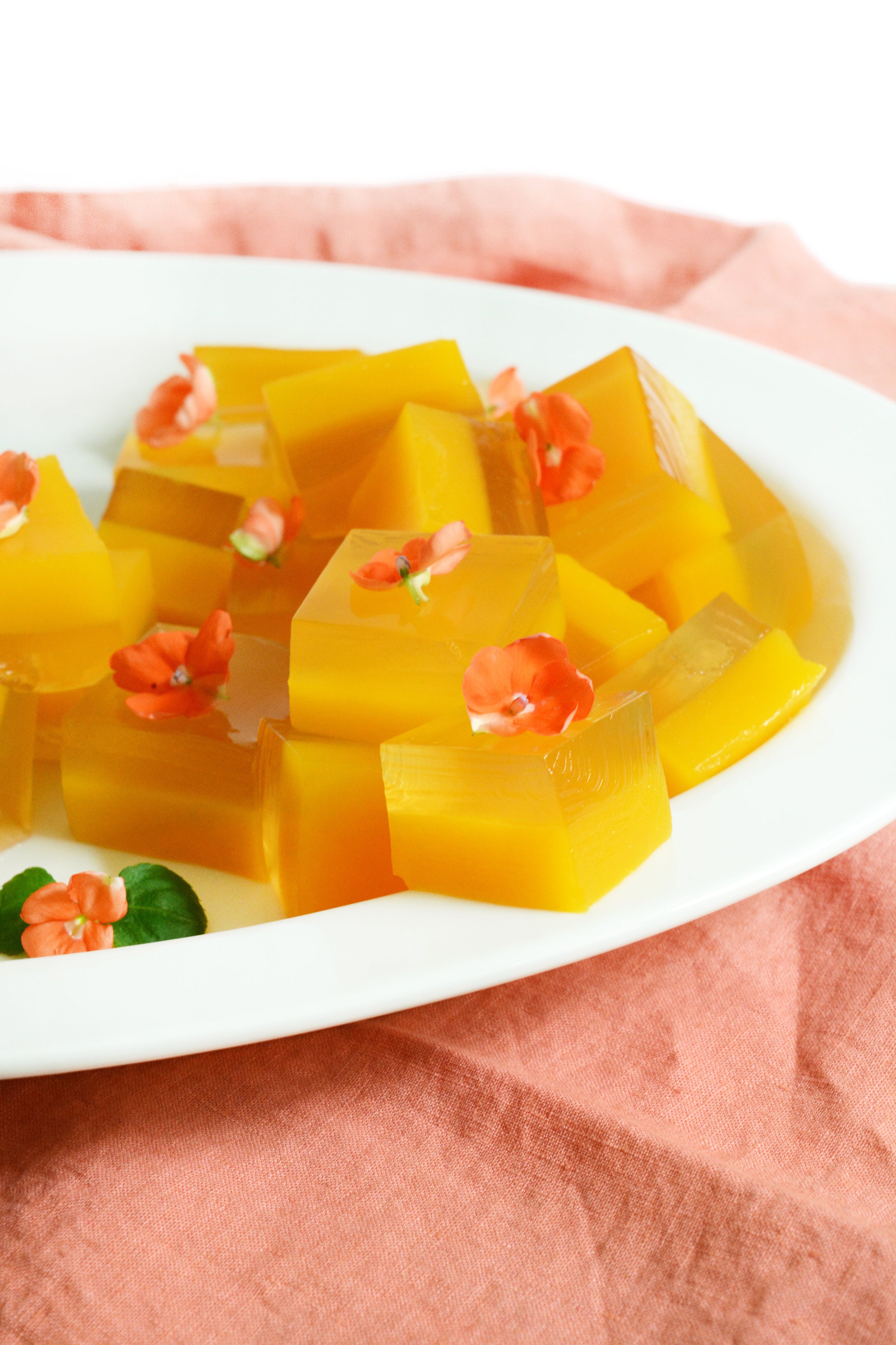 Orange Juice & Mango Jello Shot Mimosa