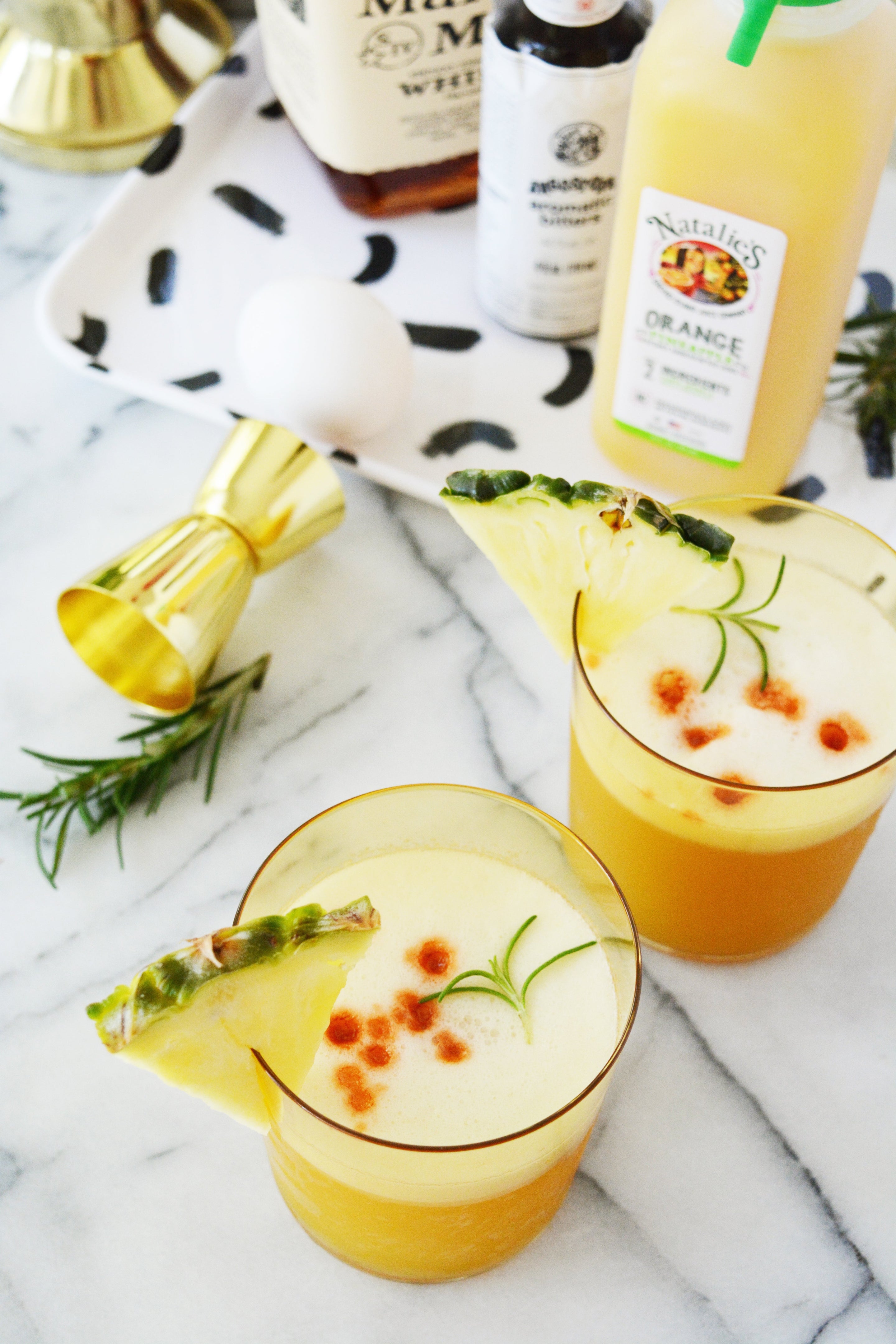 Pineapple, Whiskey & Orange Fizz