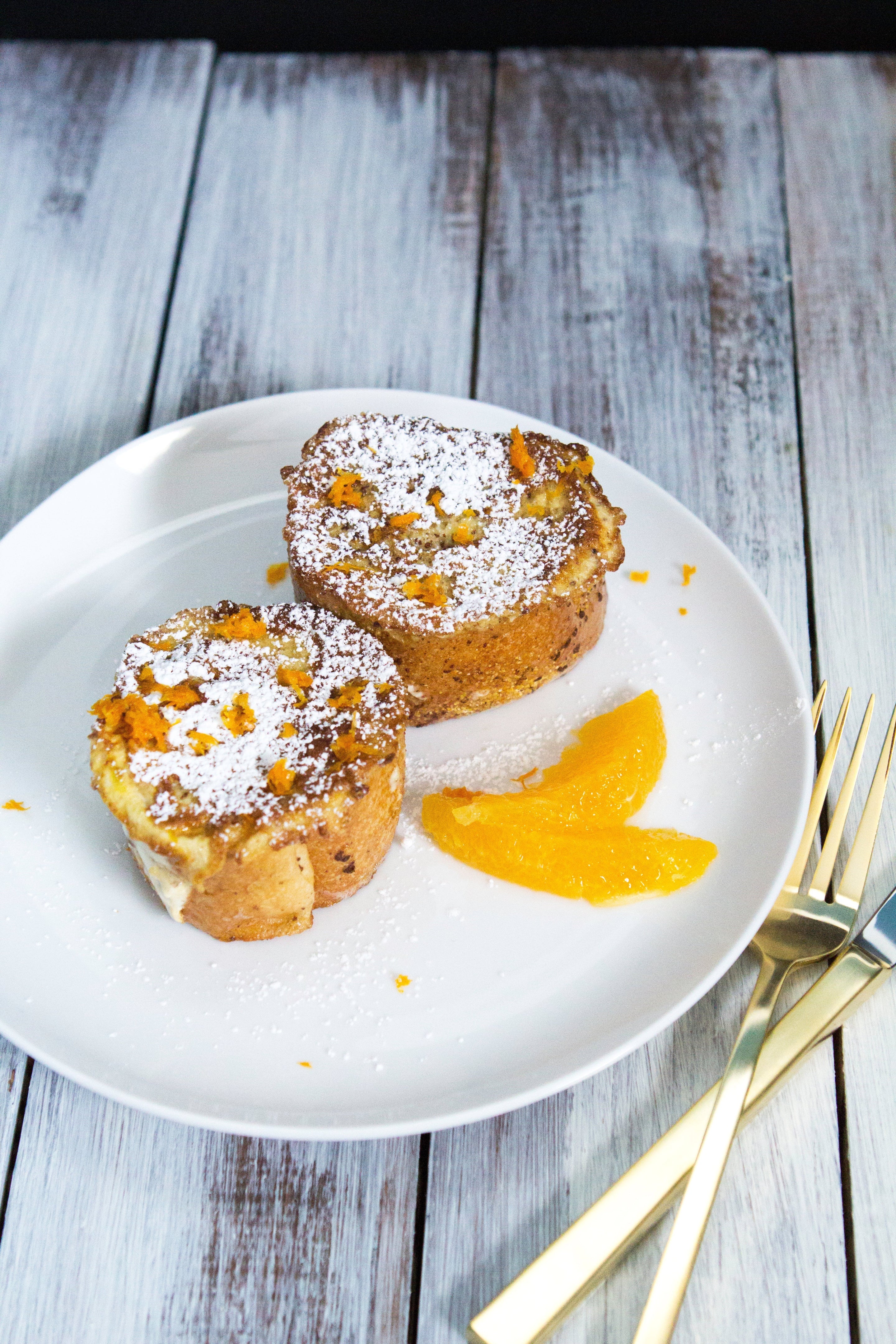 Stuffed French Toast with Orange Juice