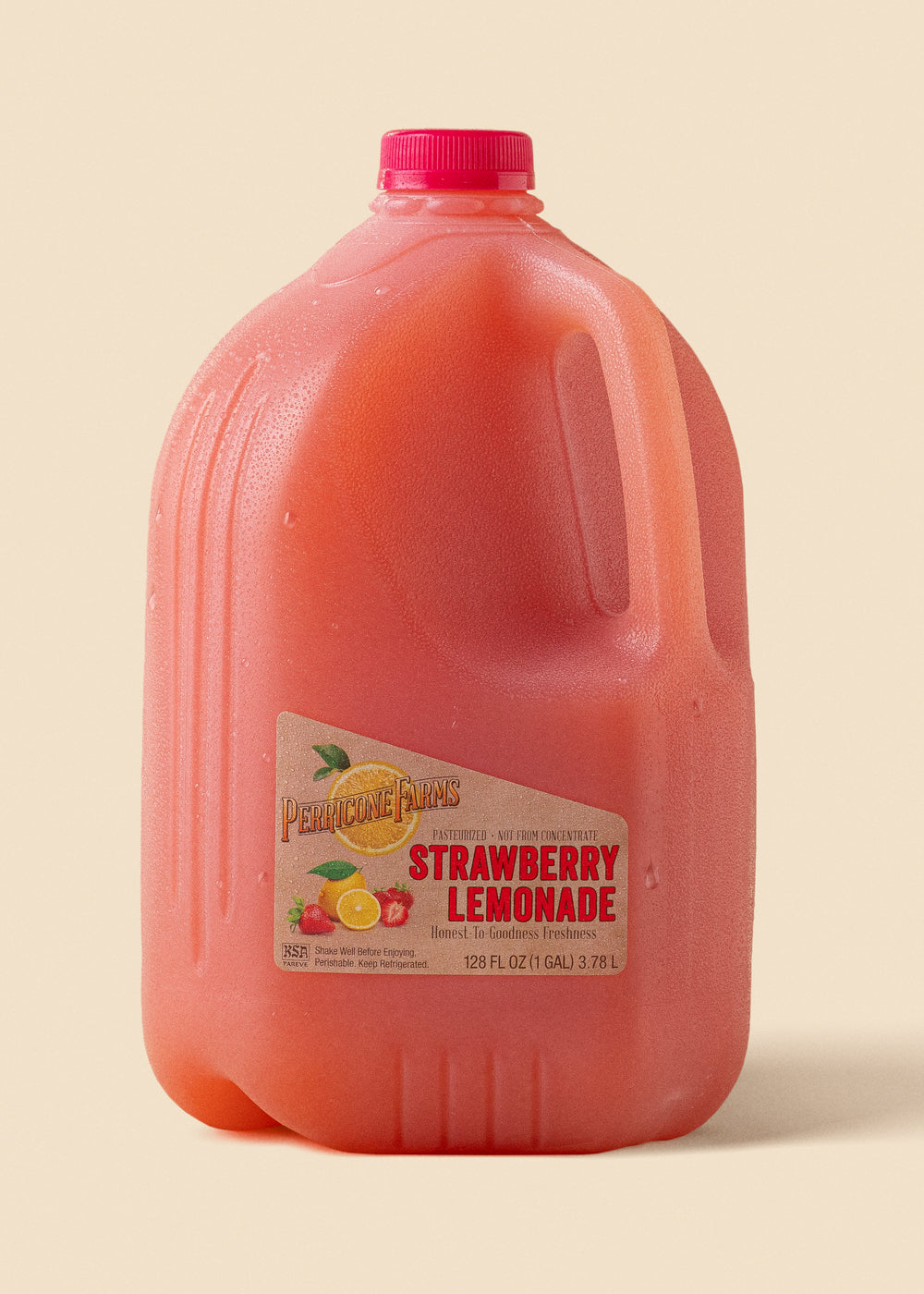 128oz Strawberry Lemonade Pasteurized