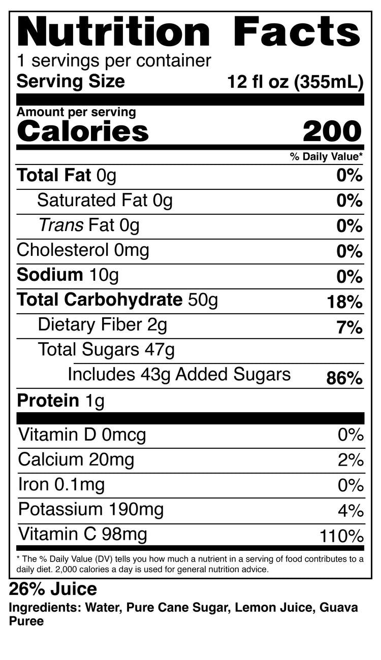 Nutrition Facts Image